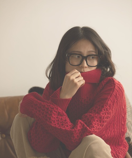 marjour（マージュール）の「WIDE FRAME GLASSES（メガネ・レディース・ブラック・FREE）」の14枚目の写真