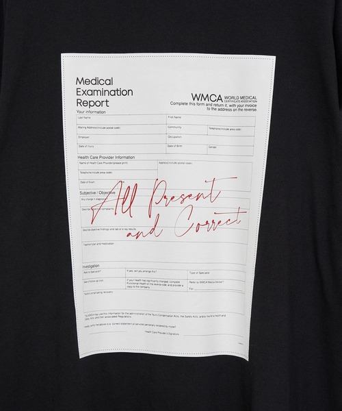 JUNRED（ジュンレッド）の「【tai×JUNRed】カルテプリントワイドスリットカットソー（Tシャツ/カットソー・メンズ・ブラック/ホワイト・L/FREE/M/S）」の7枚目の写真