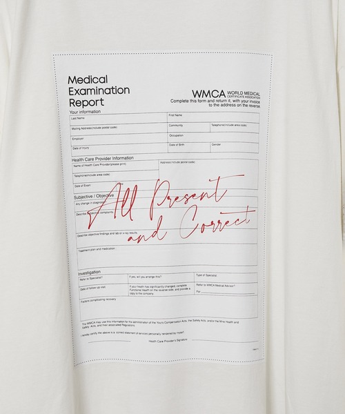 JUNRED（ジュンレッド）の「【tai×JUNRed】カルテプリントワイドスリットカットソー（Tシャツ/カットソー・メンズ・ブラック/ホワイト・L/FREE/M/S）」の8枚目の写真