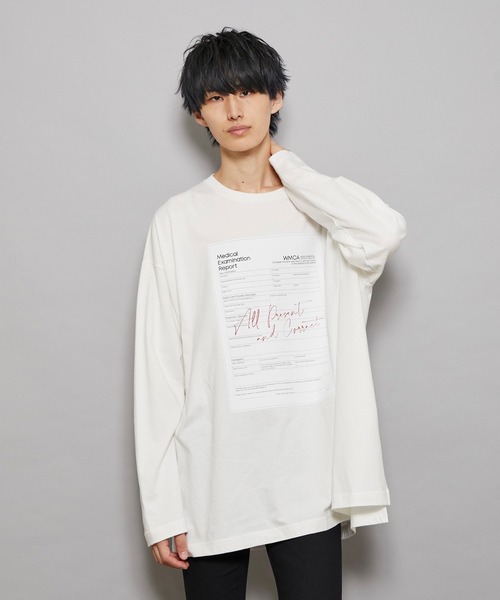 JUNRED（ジュンレッド）の「【tai×JUNRed】カルテプリントワイドスリットカットソー（Tシャツ/カットソー・メンズ・ブラック/ホワイト・L/FREE/M/S）」の19枚目の写真