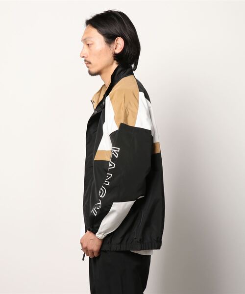 KANGOL（カンゴール）の「KANGOL カンゴール 配色切替 トラックジャケット ビックシルエット（ナイロンジャケット・メンズ・グリーン/ベージュ・M/L/XL）」の15枚目の写真