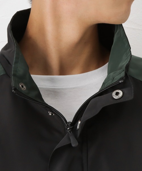 KANGOL（カンゴール）の「KANGOL カンゴール 配色切替 トラックジャケット ビックシルエット（ナイロンジャケット・メンズ・グリーン/ベージュ・M/L/XL）」の6枚目の写真