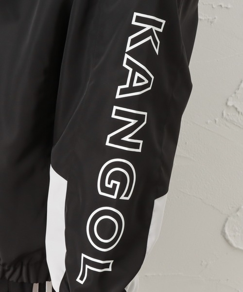 KANGOL（カンゴール）の「KANGOL カンゴール 配色切替 トラックジャケット ビックシルエット（ナイロンジャケット・メンズ・グリーン/ベージュ・M/L/XL）」の4枚目の写真