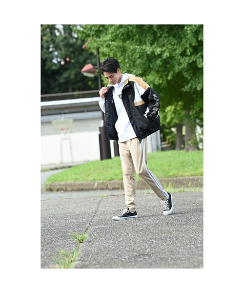 KANGOL（カンゴール）の「KANGOL カンゴール 配色切替 トラックジャケット ビックシルエット（ナイロンジャケット・メンズ・グリーン/ベージュ・M/L/XL）」の22枚目の写真