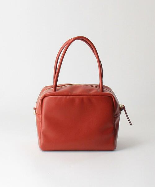 BEAUTY&YOUTH UNITED ARROWS（ビューティーアンドユースユナイテッドアローズ）の「BY ソフトスクエア カラー ボストンバッグ -2WAY-（ボストンバッグ・レディース・レッド・FREE）」の5枚目の写真