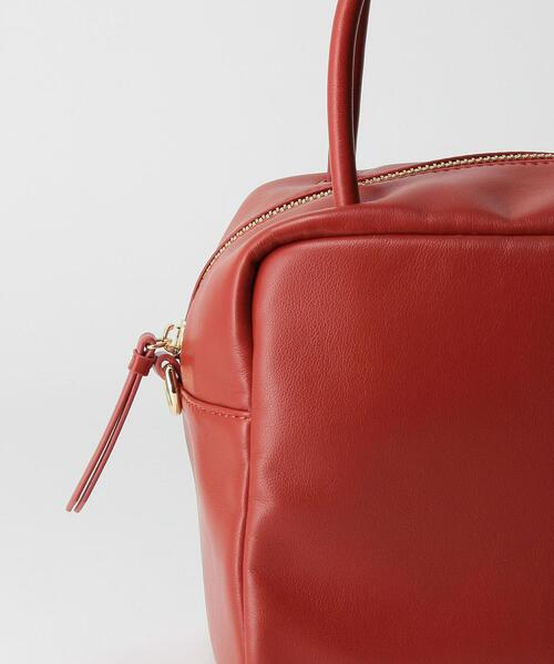 BEAUTY&YOUTH UNITED ARROWS（ビューティーアンドユースユナイテッドアローズ）の「BY ソフトスクエア カラー ボストンバッグ -2WAY-（ボストンバッグ・レディース・レッド・FREE）」の8枚目の写真