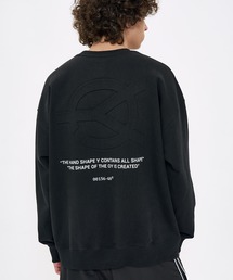 『OY/オーワイ』EMBOSS LOGO MTM/エンボス加工 ロゴ ロングスリーブ スウェットシャツ