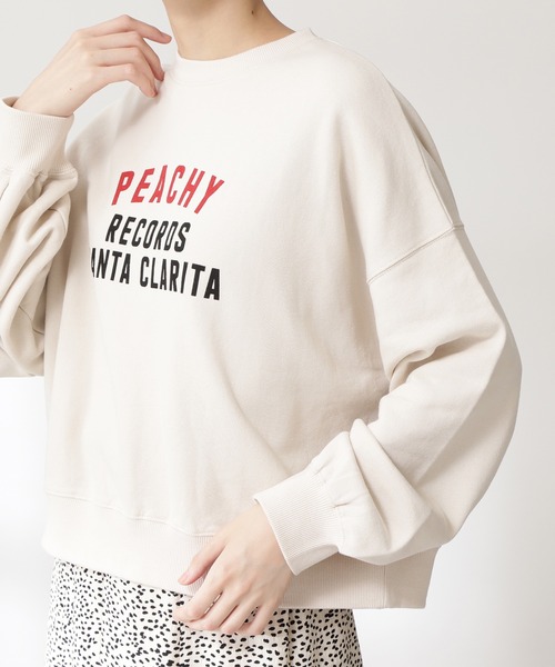 N.（N. Natural Beauty Basic）（エヌエヌナチュラルビューティーベーシック）の「◆ロゴ裏毛スウェット（スウェット・レディース・チャコールグレー/ナチュラル・MEDIUM）」の7枚目の写真