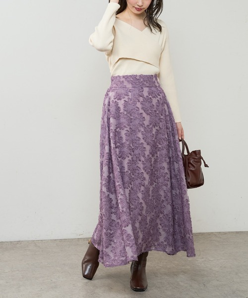 natural couture(ナチュラルクチュール)の「【WEB限定】2WAYねじねじカシュクールニット(ニット/セーター・レディース・ブラック/グレー/アイボリー/ピンクベージュ・FREE)」の22枚目の写真