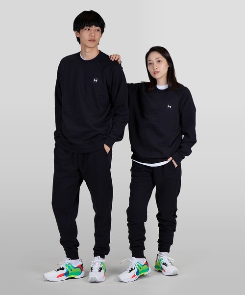 UNDER ARMOUR（アンダーアーマー）の「UAライバルフリース クルー（トレーニング/メンズ/レディース）（スウェット・メンズ・ネイビー/ライトグレー/ブラック・M/3XL/L/S/XXL/XL）」の14枚目の写真