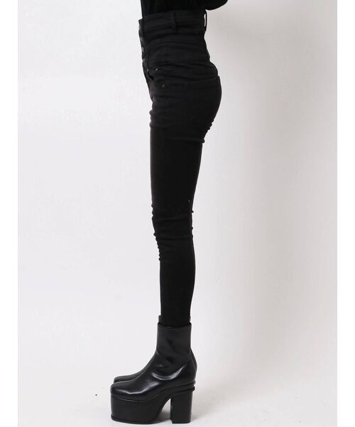 EMODA(エモダ)の「スイッチングハイウエストパギンス(デニムパンツ・レディース・ブラック/インディゴブルー・SMALL/MEDIUM/X-SMALL)」の12枚目の写真