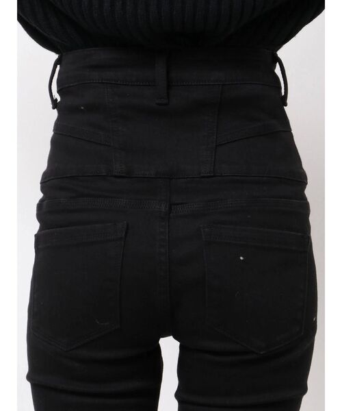 EMODA(エモダ)の「スイッチングハイウエストパギンス(デニムパンツ・レディース・ブラック/インディゴブルー・SMALL/MEDIUM/X-SMALL)」の5枚目の写真