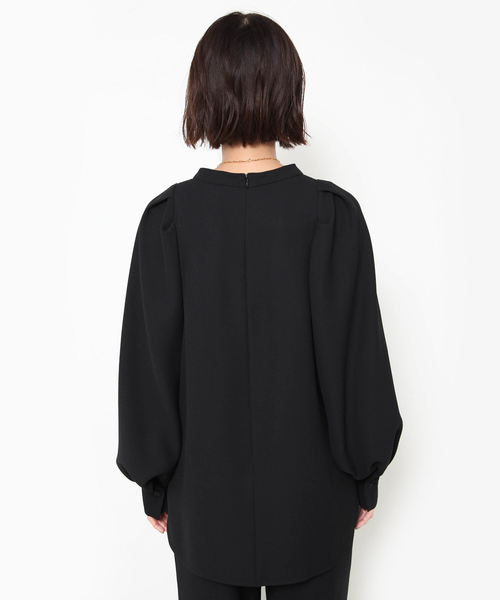 Rouge vif（ルージュヴィフ）の「【セットアップ対応】ボリュームスリーブブラウス（シャツ/ブラウス・レディース・セージグリーン/ブラック/アイボリー・フリー）」の14枚目の写真