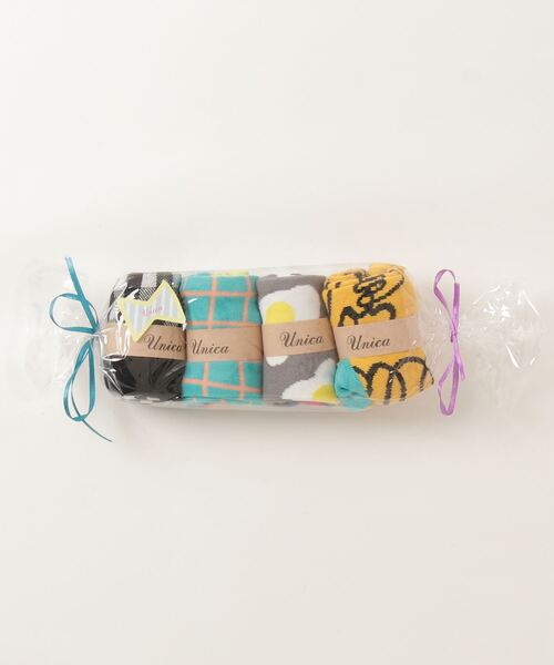 unica(ユニカ)の「ユニカ4Pソックス(ソックス/靴下・キッズ・マルチ・17-20.5cm/21-24cm)」の1枚目の写真