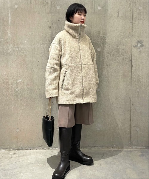 【ジャーナルスタンダードレサージュ】スタンドブルゾン カーキ 美品 JOURNAL STANDARD LUXE（ジャーナルスタンダード ラックス）の