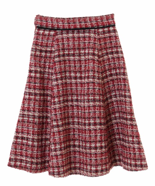 31 Sons de mode（トランテアン　ソン　ドゥ　モード）の「ラメツイードフレアスカート（スカート・レディース・ブラック/レッド/ラベンダー・38/36）」の8枚目の写真
