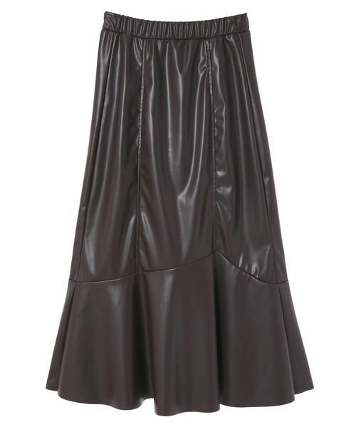 fifth calin(フィフスカラン)の「総ゴムレザーマーメイドスカート(スカート・レディース・ブラック/ブラウン・SMALL/MEDIUM)」の3枚目の写真