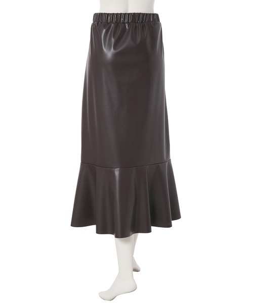 fifth calin(フィフスカラン)の「総ゴムレザーマーメイドスカート(スカート・レディース・ブラック/ブラウン・SMALL/MEDIUM)」の6枚目の写真