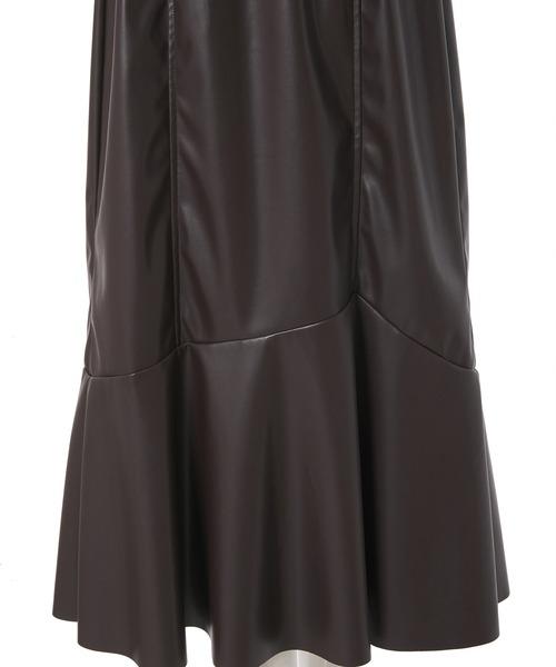 fifth calin(フィフスカラン)の「総ゴムレザーマーメイドスカート(スカート・レディース・ブラック/ブラウン・SMALL/MEDIUM)」の8枚目の写真