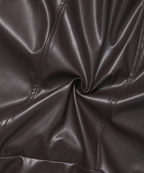 fifth calin(フィフスカラン)の「総ゴムレザーマーメイドスカート(スカート・レディース・ブラック/ブラウン・SMALL/MEDIUM)」の9枚目の写真