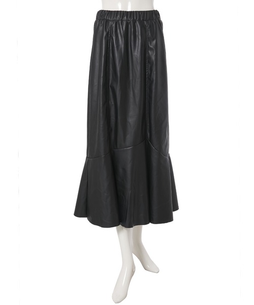fifth calin(フィフスカラン)の「総ゴムレザーマーメイドスカート(スカート・レディース・ブラック/ブラウン・SMALL/MEDIUM)」の14枚目の写真