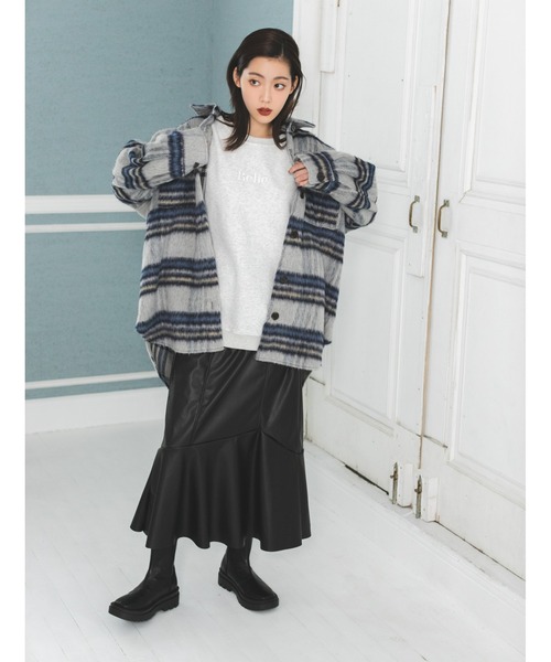 fifth calin(フィフスカラン)の「総ゴムレザーマーメイドスカート(スカート・レディース・ブラック/ブラウン・SMALL/MEDIUM)」の11枚目の写真