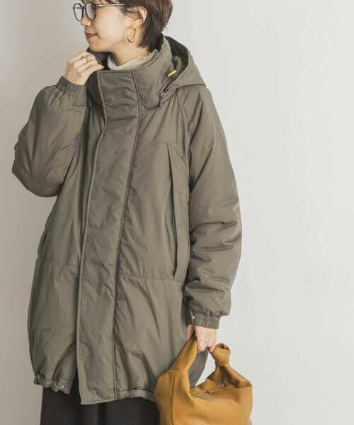 URBAN RESEARCH（アーバンリサーチ）の「機能中綿2WAYボリュームコート（ダウンジャケット/コート・レディース・ブラック/カーキ/アイボリー・FREE）」の8枚目の写真