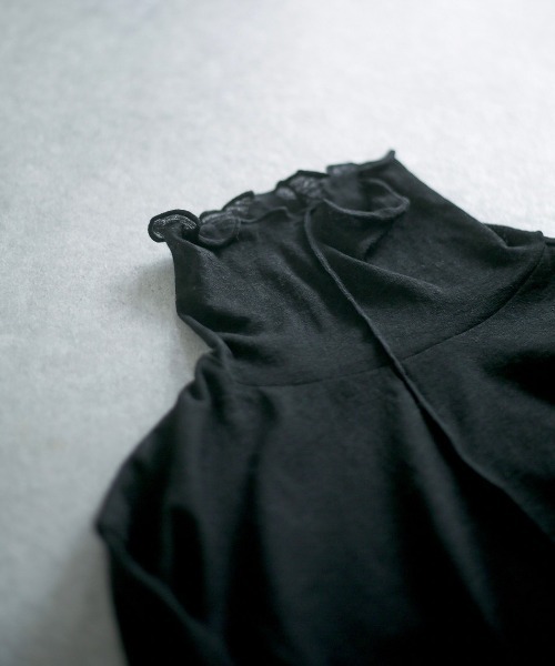 spoon store（スプーンストア）の「シアーハイネックインナー（Tシャツ/カットソー・レディース・ブラック/アイボリー・フリー）」の22枚目の写真