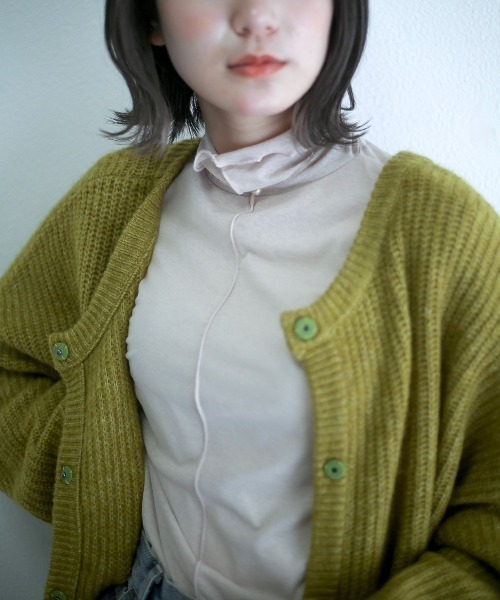 spoon store（スプーンストア）の「シアーハイネックインナー（Tシャツ/カットソー・レディース・ブラック/アイボリー・フリー）」の14枚目の写真