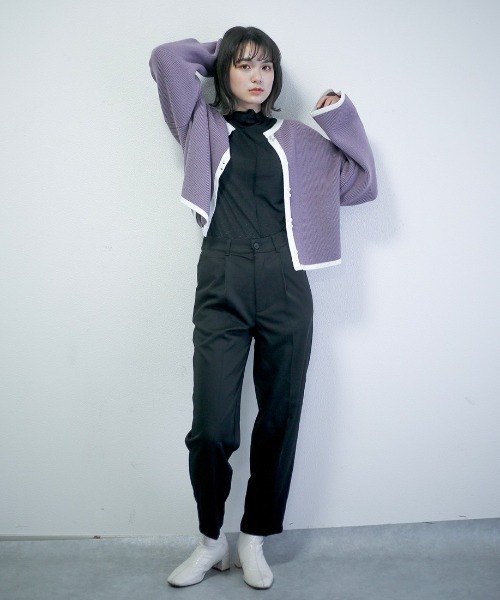 spoon store（スプーンストア）の「シアーハイネックインナー（Tシャツ/カットソー・レディース・ブラック/アイボリー・フリー）」の9枚目の写真