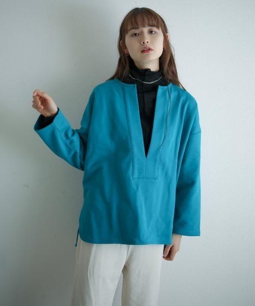 spoon store（スプーンストア）の「シアーハイネックインナー（Tシャツ/カットソー・レディース・ブラック/アイボリー・フリー）」の7枚目の写真