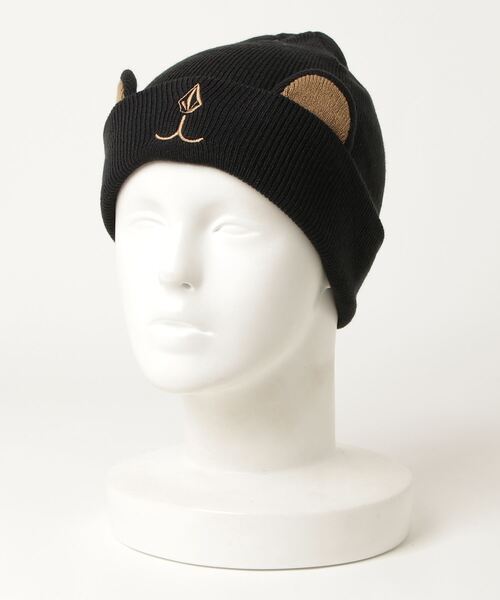 VOLCOM（ボルコム）の「SNOW CREATURE BEANIE（ニットキャップ/ビーニー・レディース・ブラウン系/ブラック/グレー系・O/S）」の2枚目の写真