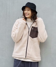HOMETOWN BOA FLEECE JACKET/スラッシャーモコモコボアフリースジャケット