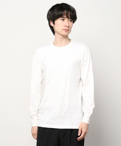 Hanes ヘインズ メンズ ヘインズ プレミアム インターロック クルーネックロングスリーブ Tシャツ カットソー Hanes ヘインズ のファッション通販 Zozotown