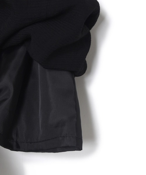 w closet（ダブルクローゼット）の「表面変化メッシュレース切替ギャザーワンピース（ワンピース・レディース・ライム/ブラック/キナリ・FREE）」の5枚目の写真