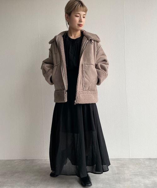 w closet（ダブルクローゼット）の「表面変化メッシュレース切替ギャザーワンピース（ワンピース・レディース・ライム/ブラック/キナリ・FREE）」の22枚目の写真