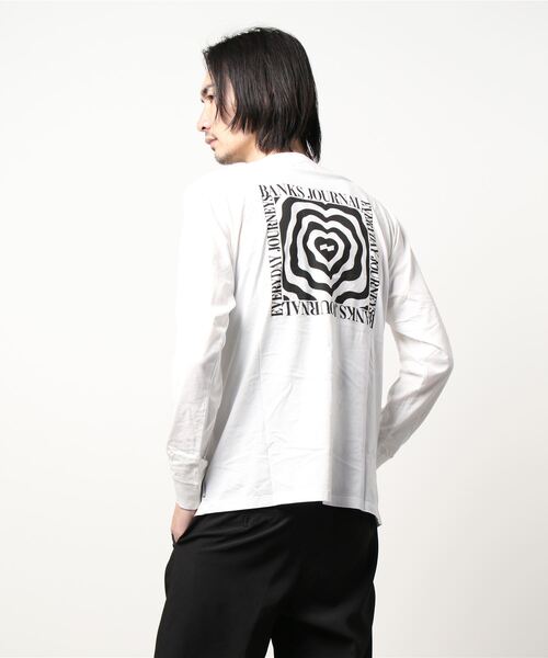 BANKS（バンクス）の「DESIGN TEE/BANKS(バンクス)長袖バックプリントロンT（Tシャツ/カットソー・メンズ・オフホワイト・MEDIUM/LARGE/X-LARGE）」の3枚目の写真