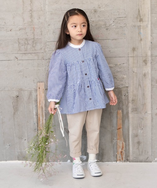 RAGMART（ラグマート）の「ティアードチュニック（ワンピース・キッズ・イエロー/ブルー・110cm/120cm/100cm/130cm）」の4枚目の写真