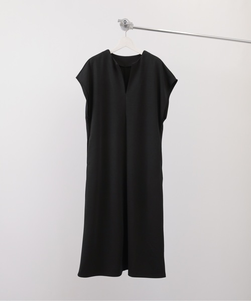 ap retro（アプレトロ）の「【選べる着丈・素材】ディープVネックジャンスカ / 深スリットワンピース（ワンピース・レディース・アイボリー/ブラック/グレー/グレイッシュベージュ/ベージュ/ブラック系その他/ホワイト系その他・FREE/LARGE）」の21枚目の写真