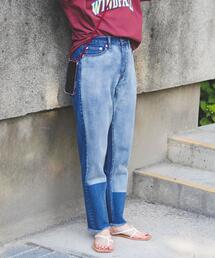 coen | デザインテーパードデニムパンツ(デニムパンツ)