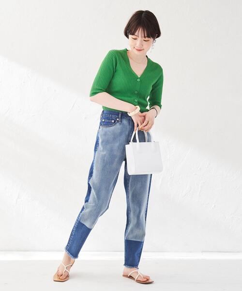 coen(コーエン)の「デザインテーパードデニムパンツ(デニムパンツ・レディース・ライトブルー/ブルー系その他・SMALL/MEDIUM/LARGE/X-LARGE)」の8枚目の写真