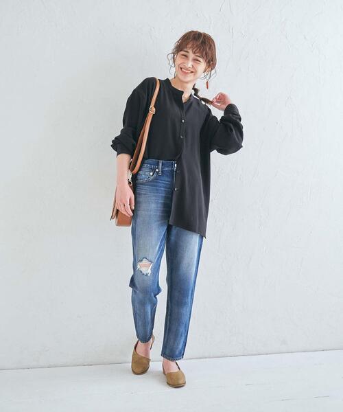 coen(コーエン)の「デザインテーパードデニムパンツ(デニムパンツ・レディース・ライトブルー/ブルー系その他・SMALL/MEDIUM/LARGE/X-LARGE)」の17枚目の写真