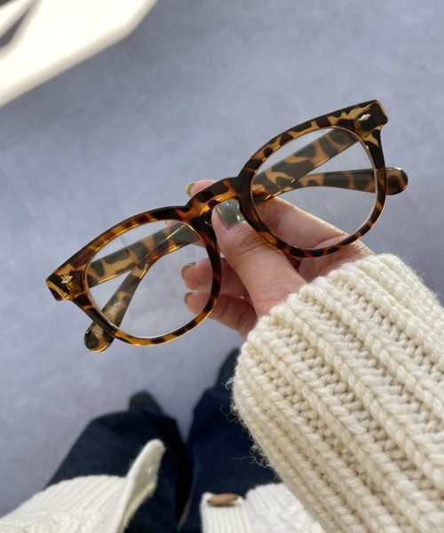 DISCOAT(ディスコート)の「防曇クリアフレームメガネ(メガネ・レディース・ブラウン/クリア・FREE)」の2枚目の写真