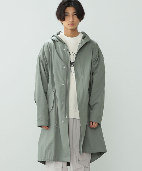 BeAMS DOT(ビームスドット)の「【WEB限定】BeAMS DOT / フーデッド モッズコート(モッズコート・メンズ・オリーブ/ブラック系その他2・LARGE/MEDIUM)」の6枚目の写真
