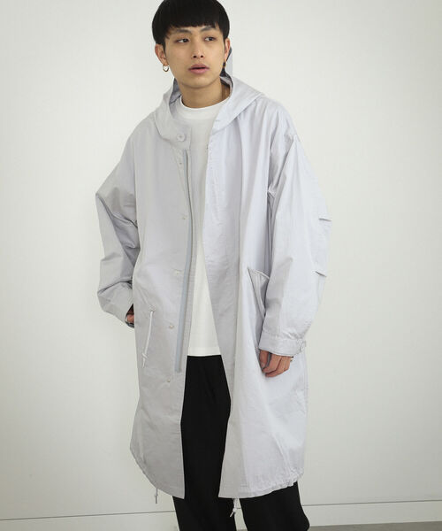 BeAMS DOT(ビームスドット)の「【WEB限定】BeAMS DOT / フーデッド モッズコート(モッズコート・メンズ・オリーブ/ブラック系その他2・LARGE/MEDIUM)」の9枚目の写真