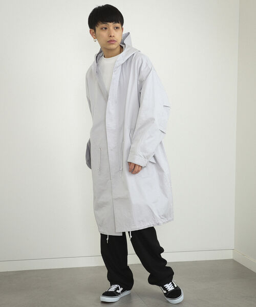 BeAMS DOT(ビームスドット)の「【WEB限定】BeAMS DOT / フーデッド モッズコート(モッズコート・メンズ・オリーブ/ブラック系その他2・LARGE/MEDIUM)」の10枚目の写真