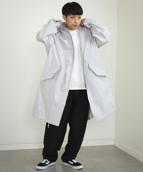 BeAMS DOT(ビームスドット)の「【WEB限定】BeAMS DOT / フーデッド モッズコート(モッズコート・メンズ・オリーブ/ブラック系その他2・LARGE/MEDIUM)」の11枚目の写真