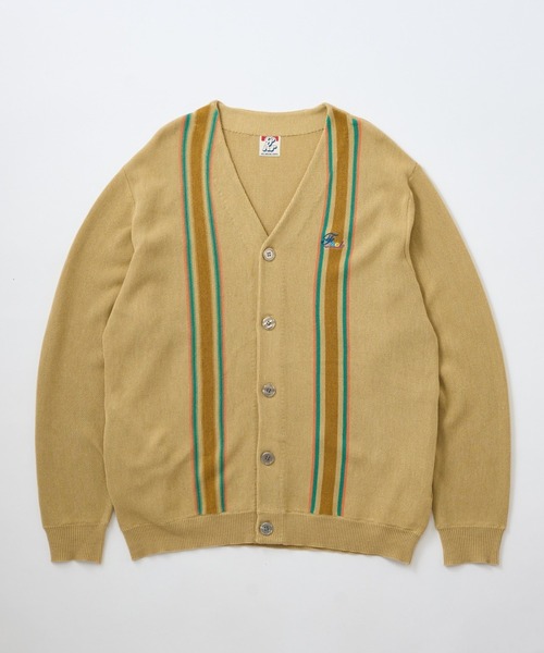 WHO'S WHO gallery（フーズフーギャラリー）の「COOPER FACTストライプカーディガン（カーディガン/ボレロ・メンズ・ネイビー/クリーム/マスタード・FREE）」の3枚目の写真