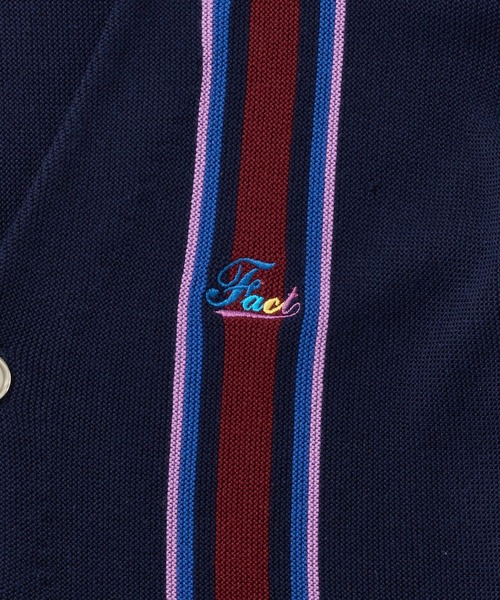 WHO'S WHO gallery（フーズフーギャラリー）の「COOPER FACTストライプカーディガン（カーディガン/ボレロ・メンズ・ネイビー/クリーム/マスタード・FREE）」の20枚目の写真