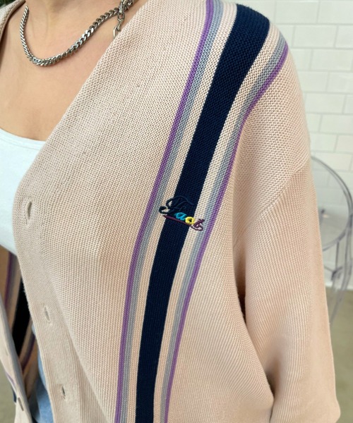WHO'S WHO gallery（フーズフーギャラリー）の「COOPER FACTストライプカーディガン（カーディガン/ボレロ・メンズ・ネイビー/クリーム/マスタード・FREE）」の11枚目の写真